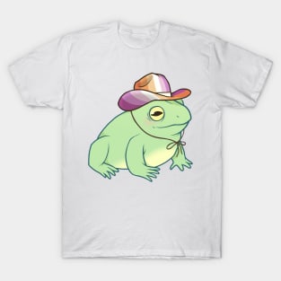 Lesbian Pride Cowboy Frog T-Shirt